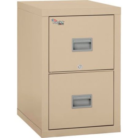 FIRE KING Fireking Fireproof 2 Drawer Vertical File Cabinet Legal-Letter 17-3/4"Wx25-1/16"Dx27-3/4"H Parchment 2P1825-CPA